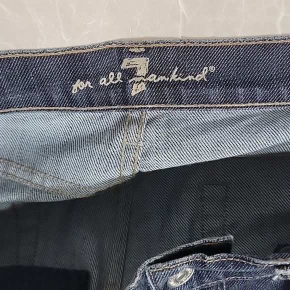 7 for all mankind Straight Leg Embellished Jeans 30 - Picture 9 of 12